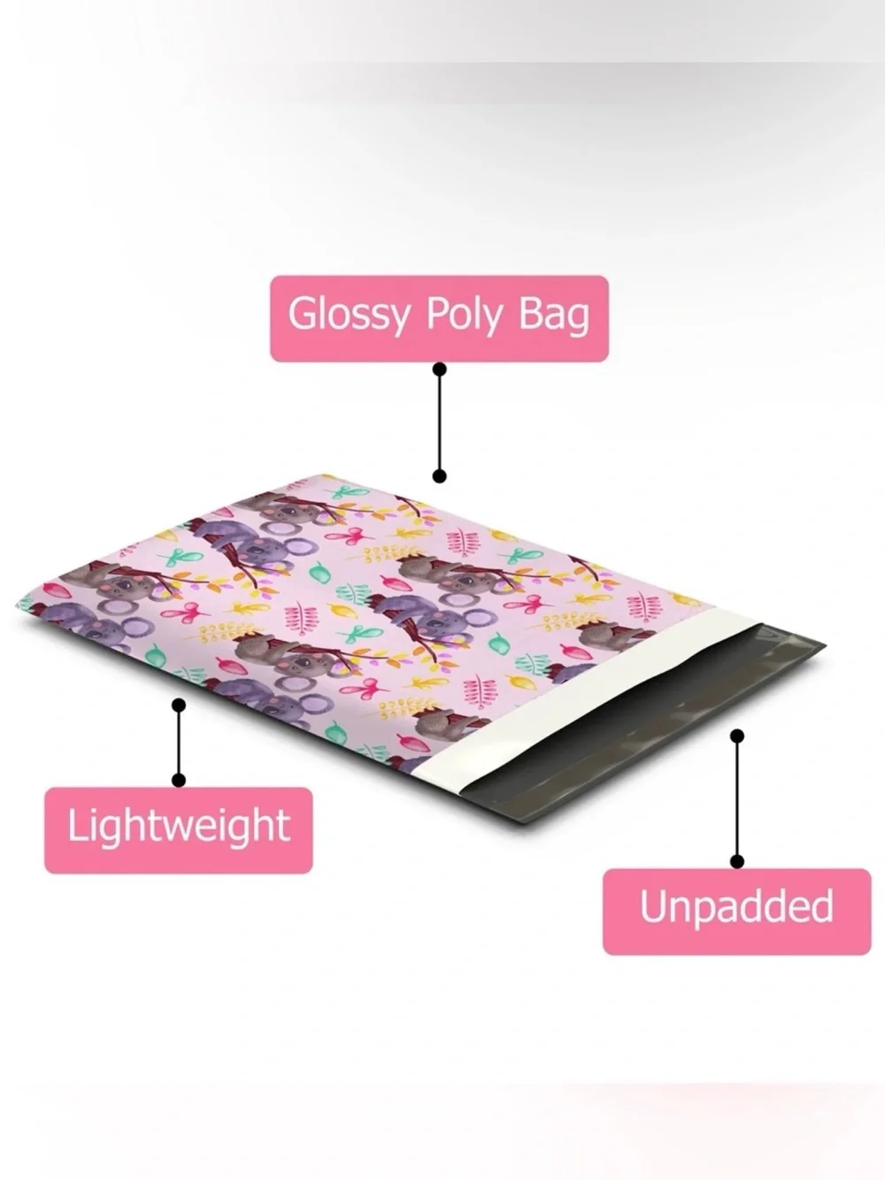 *BUY NOW* Set of 50 (10 x 13) Koala Poly Mailers